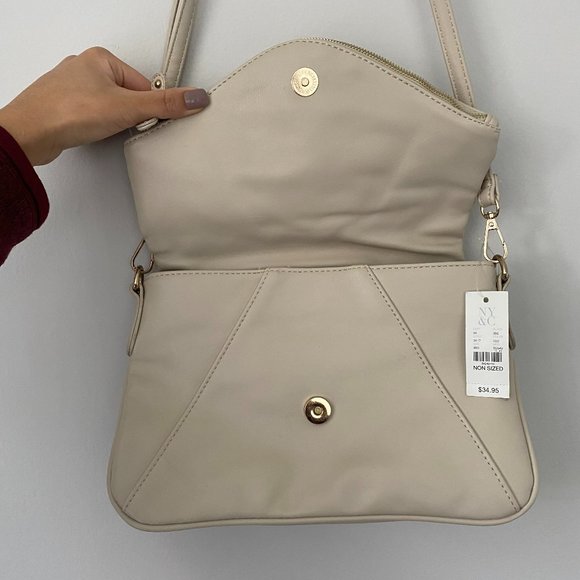 NWT Beige Cream Braid Crossbody Bag - Picture 3 of 6